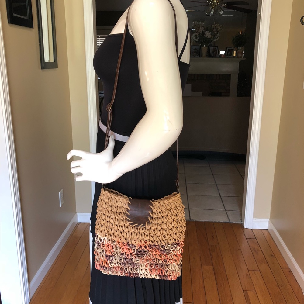 Sun N Sand Crossbody Straw Purse